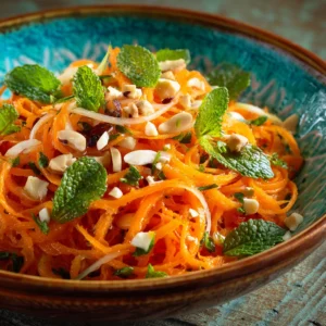 Fresh Carrot & Appel Salad : Crunchy, Sweet & Zesty