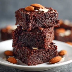 Fudgy Almond Flour Brownies : Naturally , Gluten Free & Irresistible