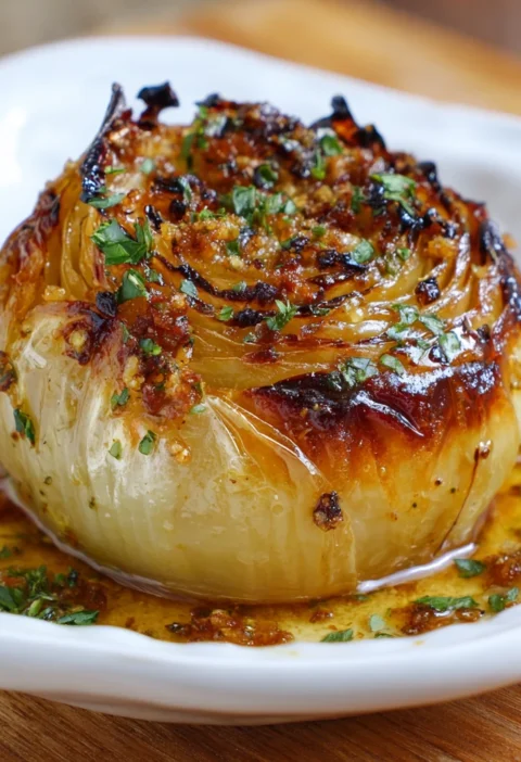 Golden Garlic Butter Roasted Onion Flavorpacked