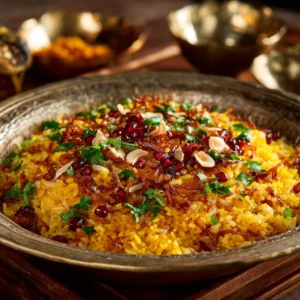 Golden Jeweled Rice : Sweet, Savory & Stunning