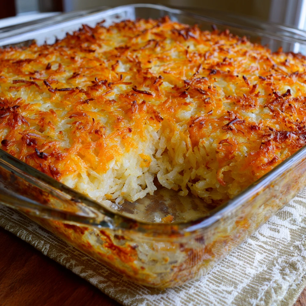 Grandma's Secret Hash Brown Casserole : Cheesy, Crispy & Totally Addictive