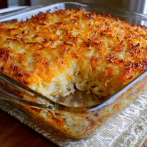 Grandma’s Secret Hash Brown Casserole : Cheesy, Crispy & Totally Addictive