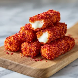 Hot Cheeto Mozzarella Sticks