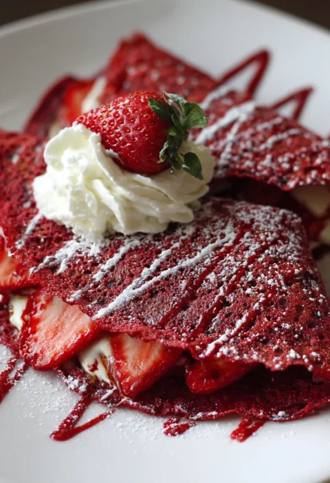 Make Red Velvet Crepes