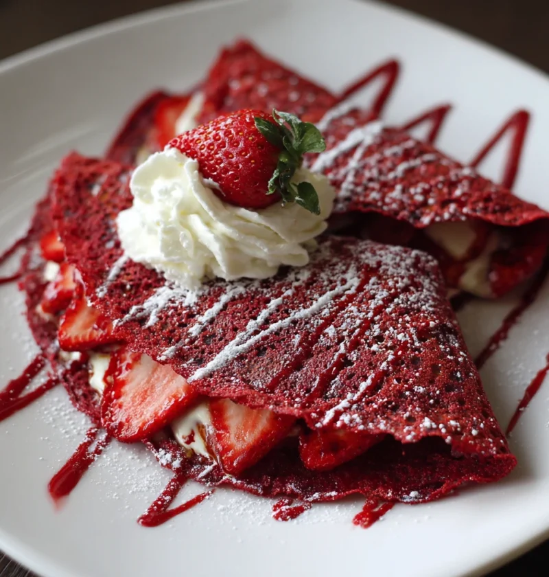Make Red Velvet Crepes