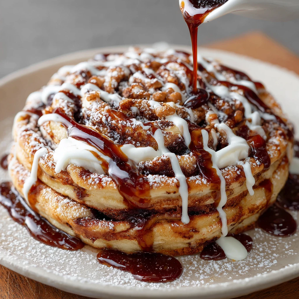 Irresistible Cinnamon Rolls Pancakes : a Decadent Brunch Delight