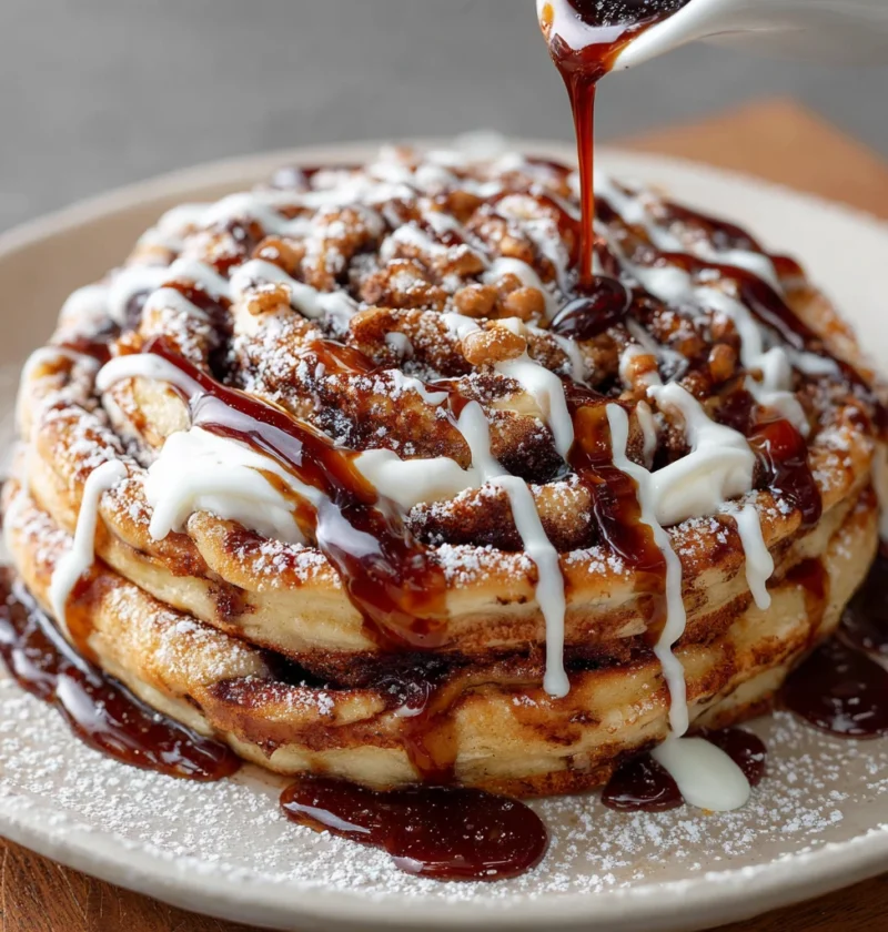 Irresistible Cinnamon Rolls Pancakes Decadent Brunch Delight