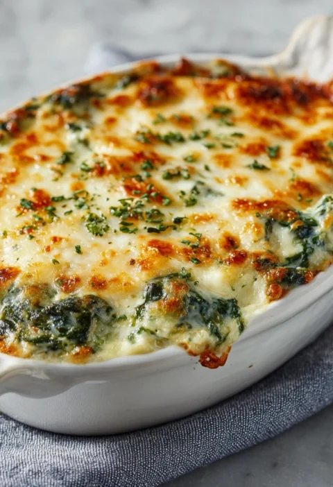 Irresistible Italian Spinach Bake Cheesy Good