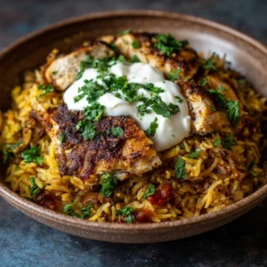 One Pot Shawarma Chicken And Rice