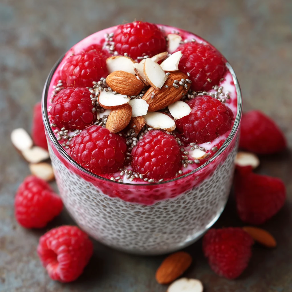 Sweet & Creamy Raspberry Chia Pudding : Perfect Breakfast Or Snack