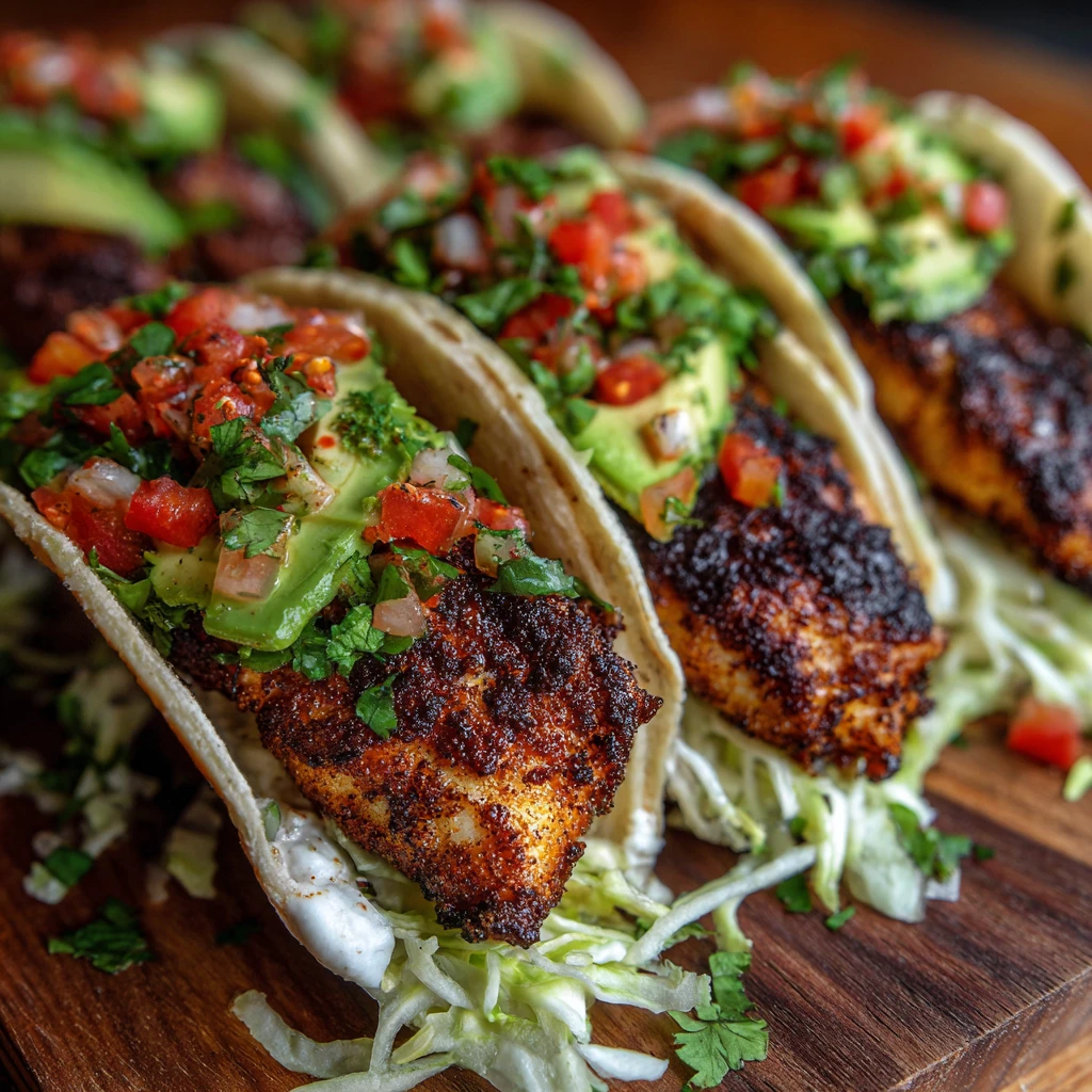 The Best Blackened Fish Tacos Recipe