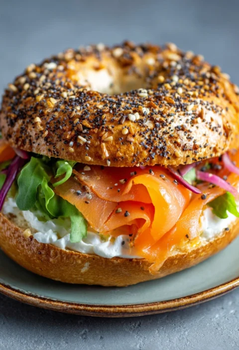 Ultimate Smoked Salmon Bagel Fresh Proteinpacked Ready Mins
