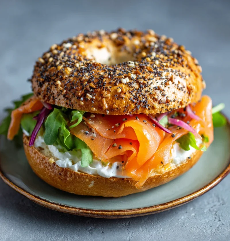 Ultimate Smoked Salmon Bagel Fresh Proteinpacked Ready Mins