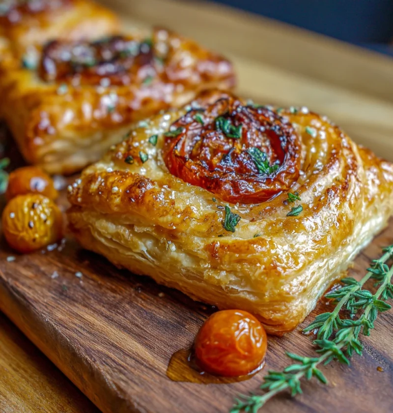 Upsidedown Tomato Puff Pastry
