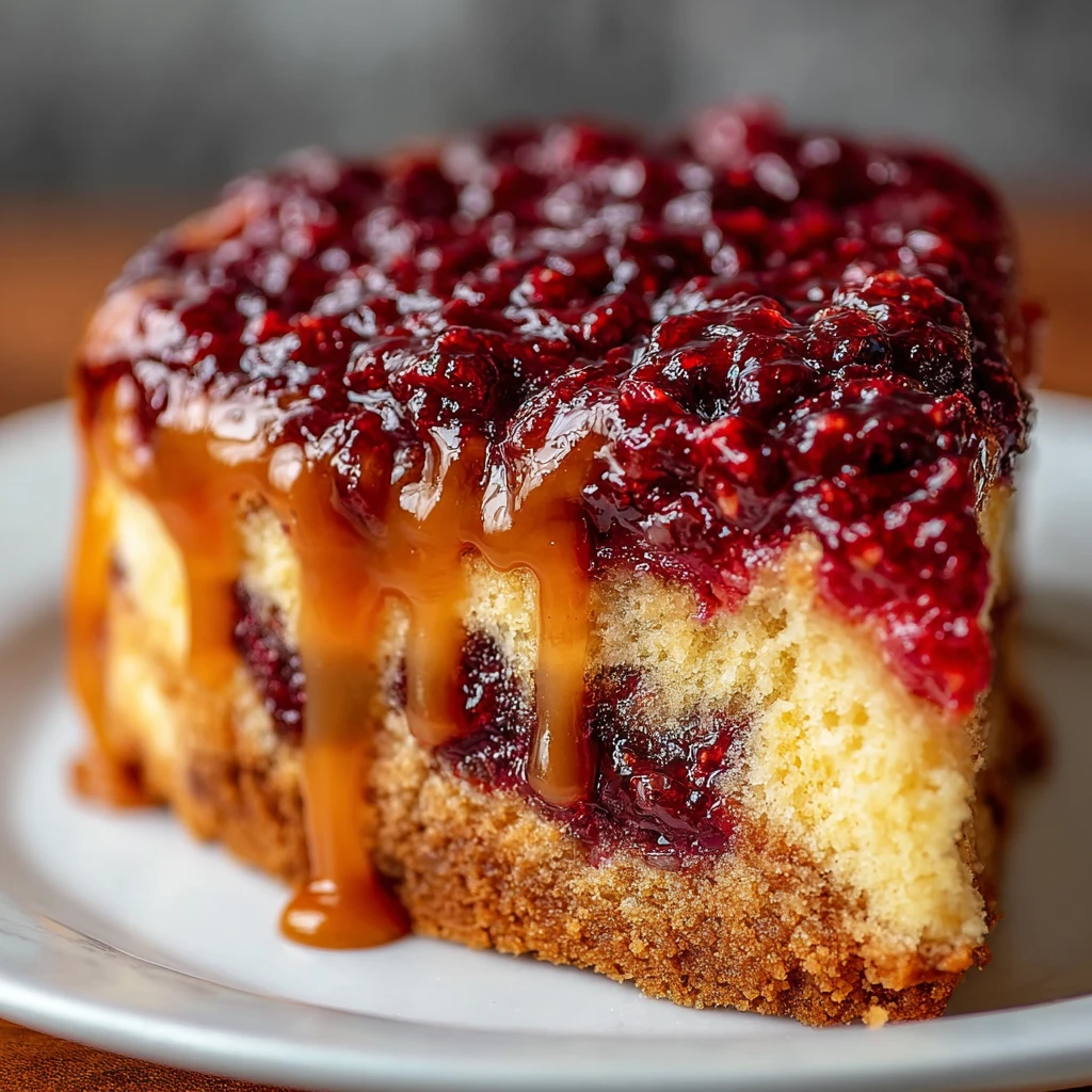 A delicious cake made with fresh fruit jam and a buttery base