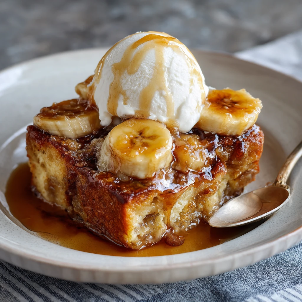 Bananas Foster Bread Pudding