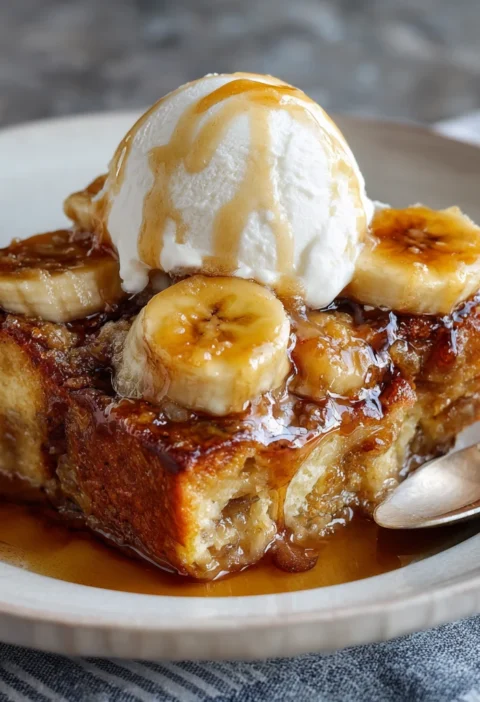 Bananas Foster Bread Pudding
