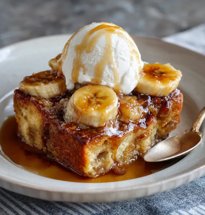 Bananas Foster Bread Pudding