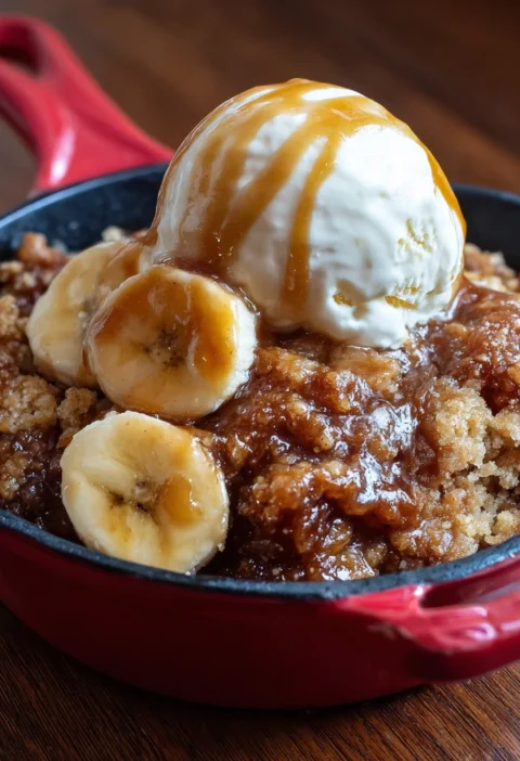 Bananas Foster Cobbler