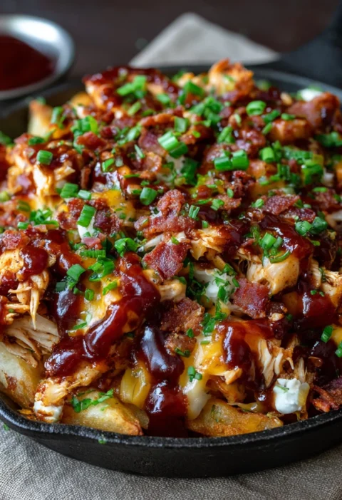 Bbq Chicken Bacon Loaded Fries