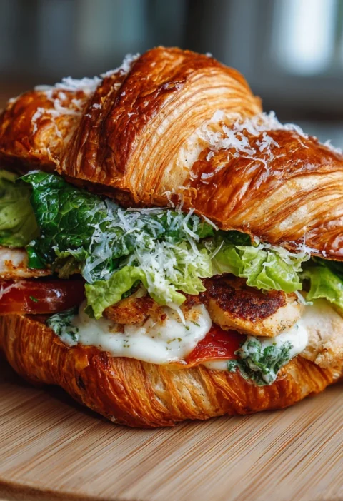 Chicken Caesar Croissant Recipe