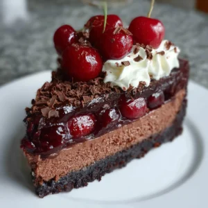 Black Forest Cheesecake : Rich Chocolate and Blissful Cherries