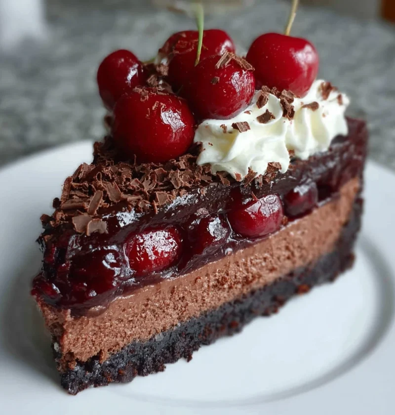 Black Forest Cheesecake Rich Chocolate Blissful Cherries