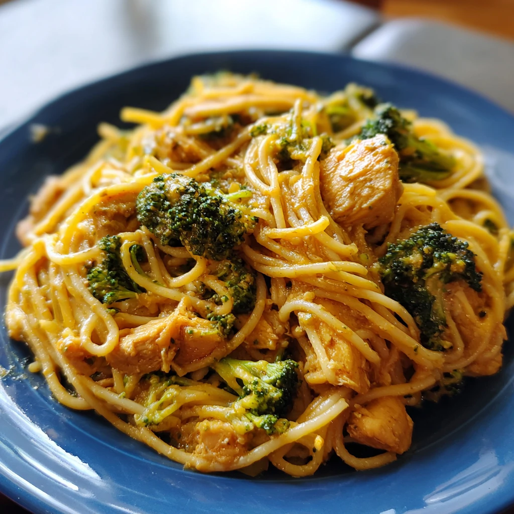 Broccoli Chicken Spaghetti Pasta