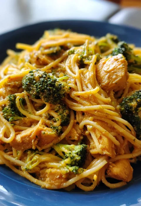 Broccoli Chicken Spaghetti Pasta