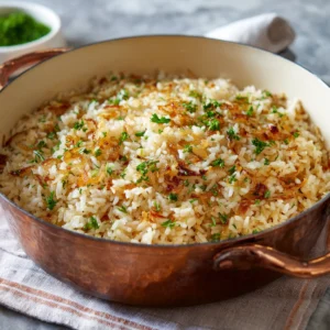 Buttery French Onion Rice : You’ll Be Obsessed
