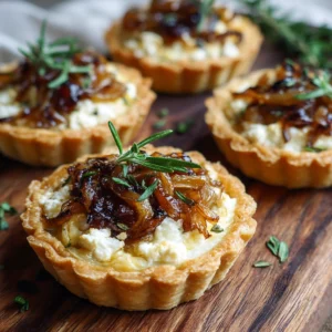 Caramelized Onion and Goat Cheese Tarts : Rich, Elegant & Shockingly Simple