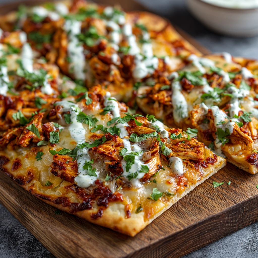 Cheesy Sweet Chili Chicken Flat Breads