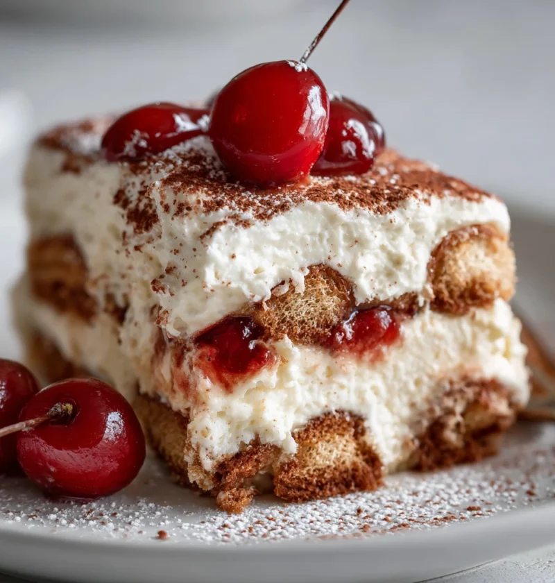 Cherry Amaretto Tiramisu