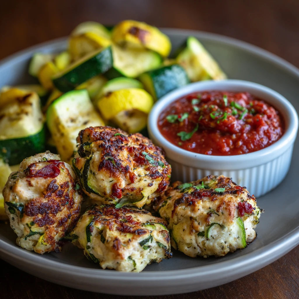 Chicken Zucchini Poppers : A Healthy Meal