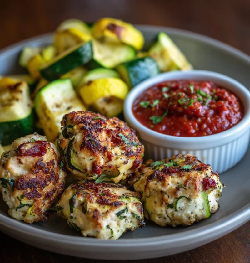 Chicken Zucchini Poppers Healthy Meal