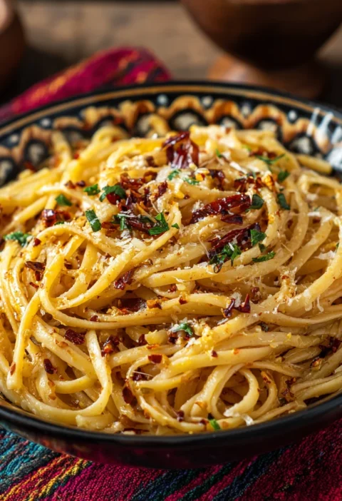 Chili Oil Garlic Butter Pasta