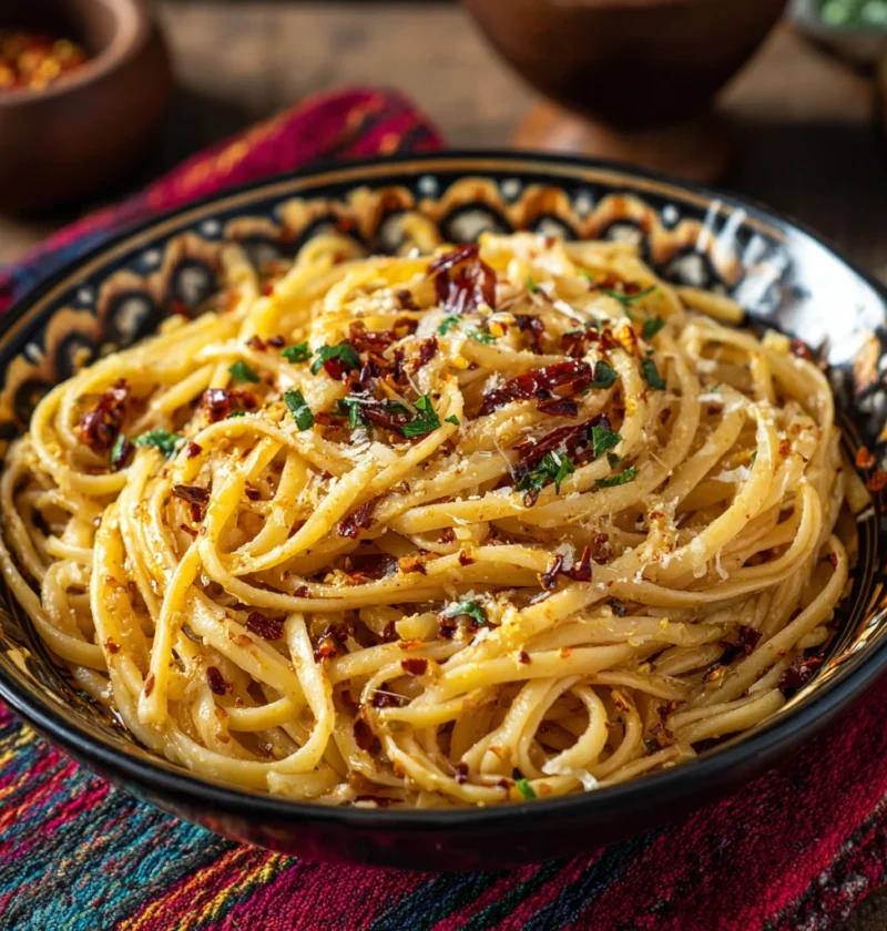 Chili Oil Garlic Butter Pasta