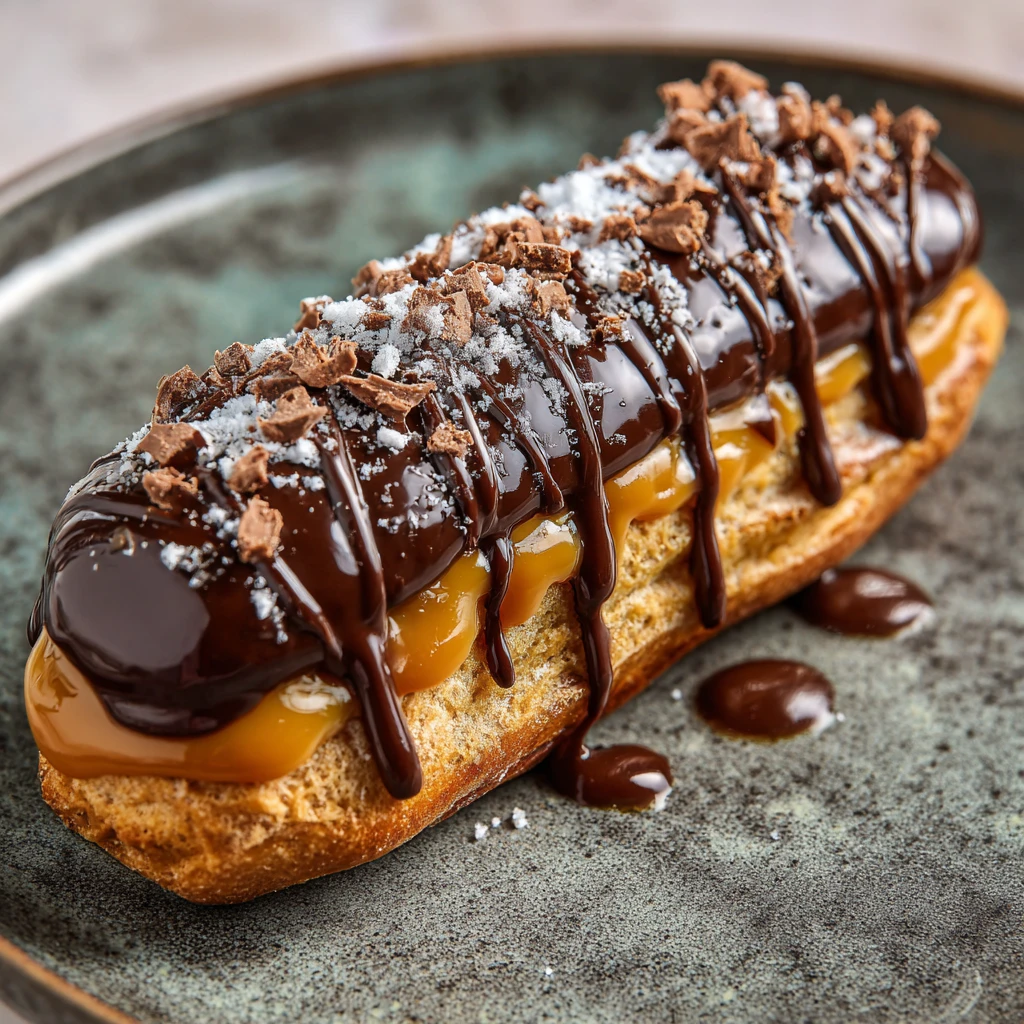 Chocolate Salted Caramel Éclair