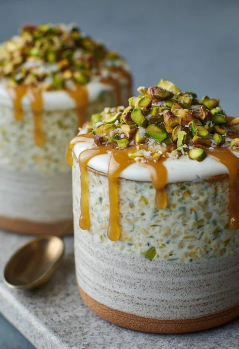 Creamy Pistachio Overnight Oats