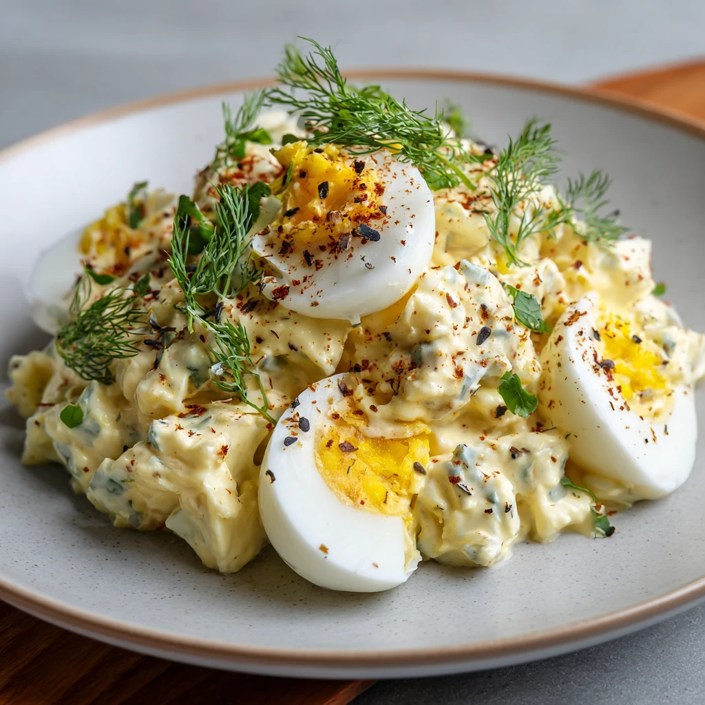 Creamy Truffle Egg Salad : Elevated Classic Recipe