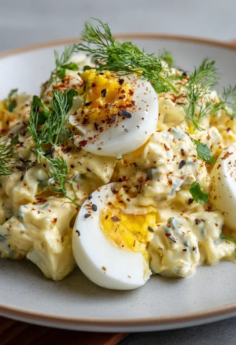 Creamy Truffle Egg Salad Elevated Classic Recipe