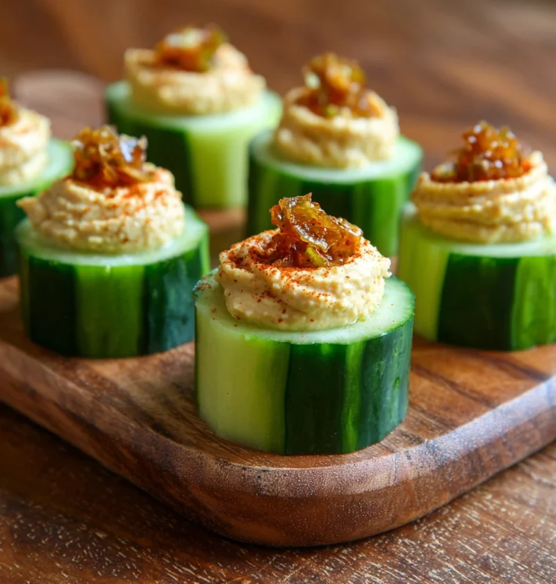 Cucumber Cups Hummus