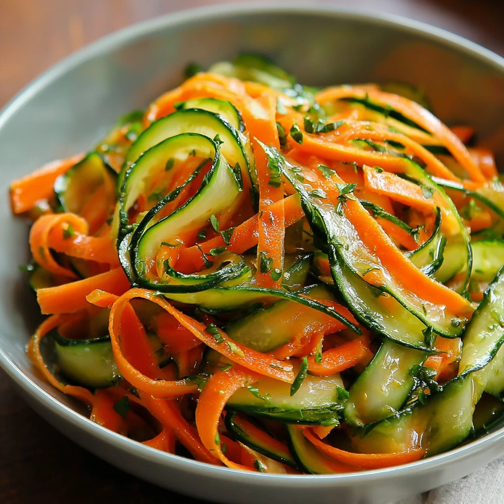Daily Detox Cucumber Carrot Salad for a Flat Belly