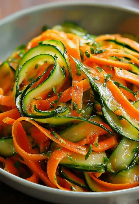 Daily Detox Cucumber Carrot Salad Flat Belly