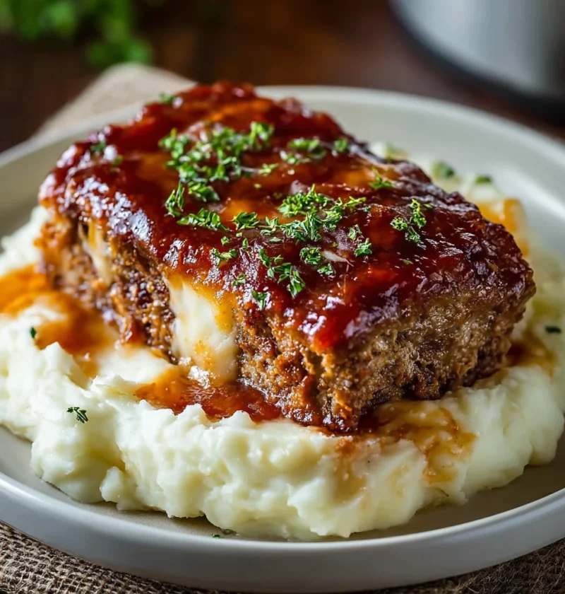 Decadent Meatloaf Mashed Potatoes Cheese Delight