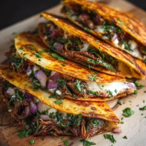 Delightful Quesadillas with Spinach, Feta, Mozzarella, and Red Onion