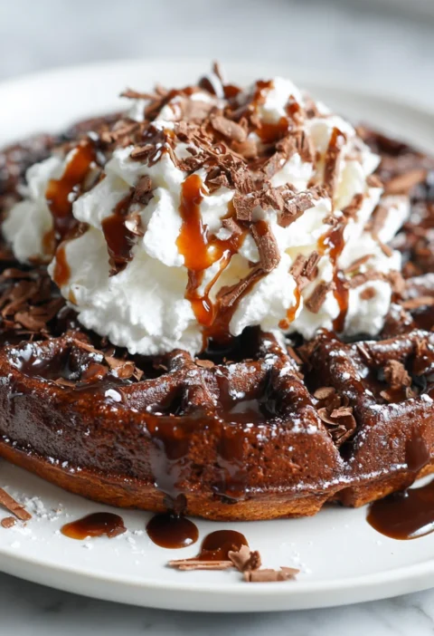 Chocolatey Brownie Waffle Flour Needed
