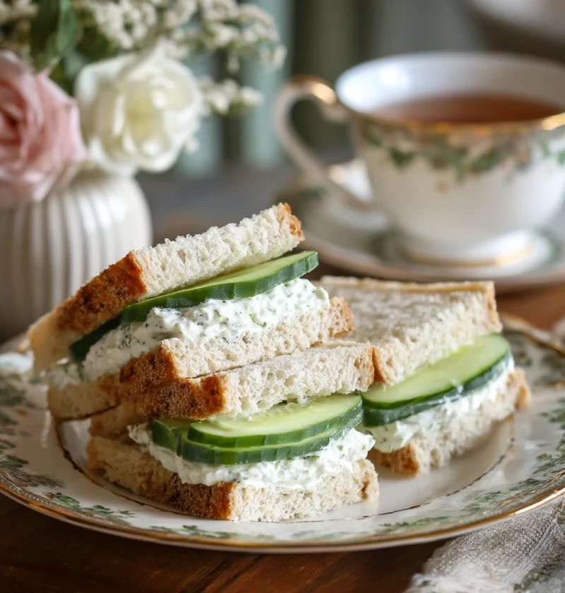 Cucumber Tea Sandwiches Classic Creamy