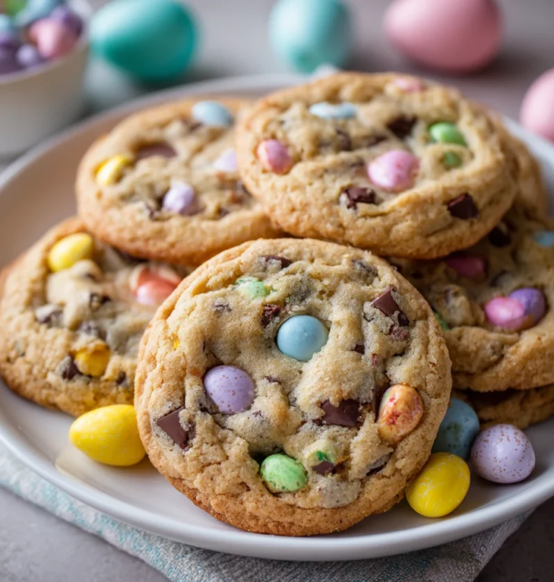 Easter Cookies Made Chocolate Chips Cadbury Mini Eggs