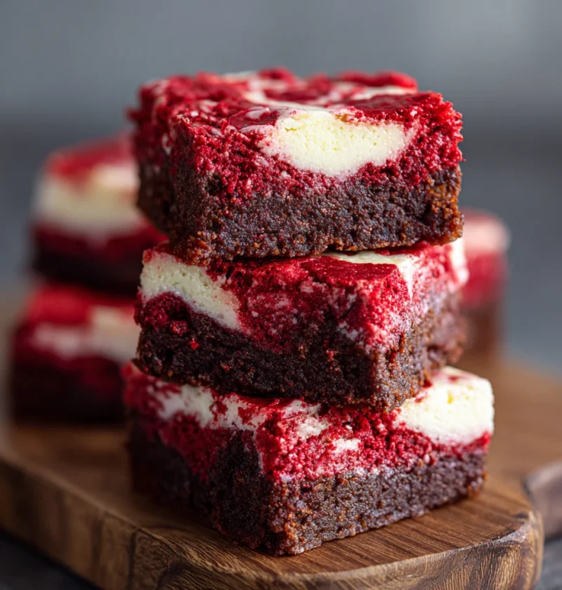 Red Velvet Cheesecake Brownies